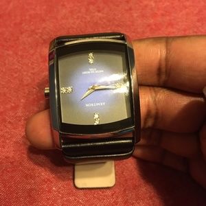 Armitron Black Leather Watch